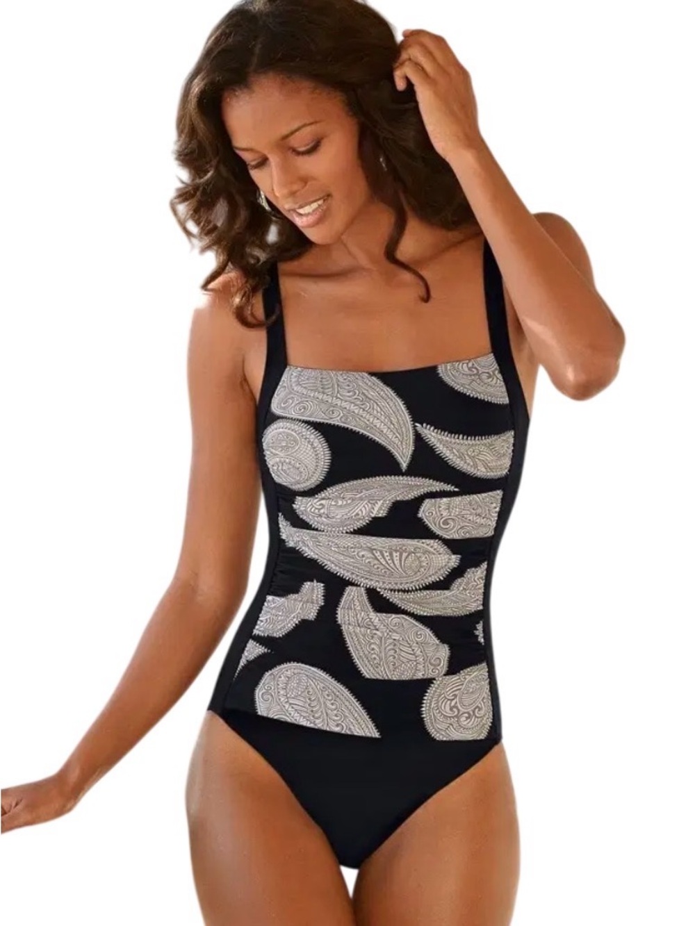 VENUS slimming One-Piece Swimsuit with Paisley Print - size 6